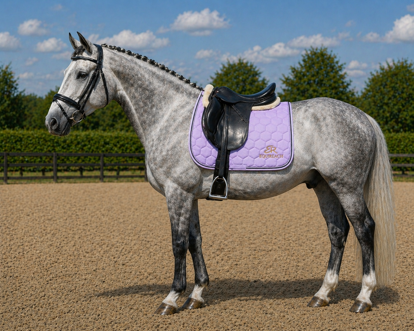 Luxe Saddle Pad - Lilac