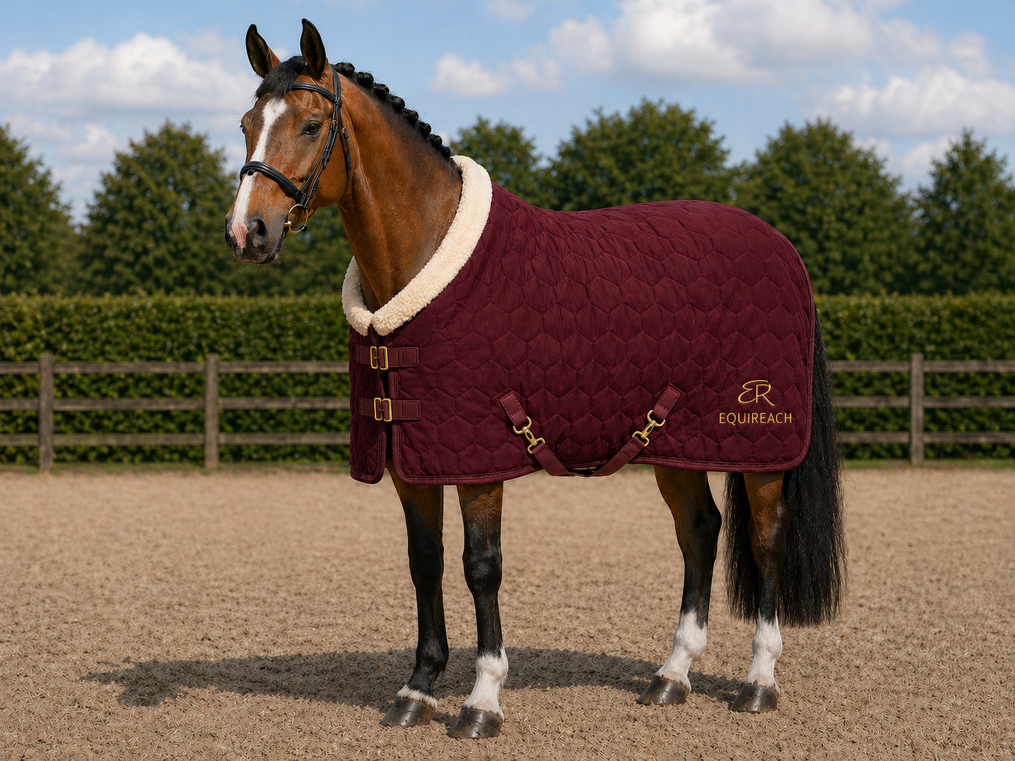 Sovereign Show Rug - Burgandy