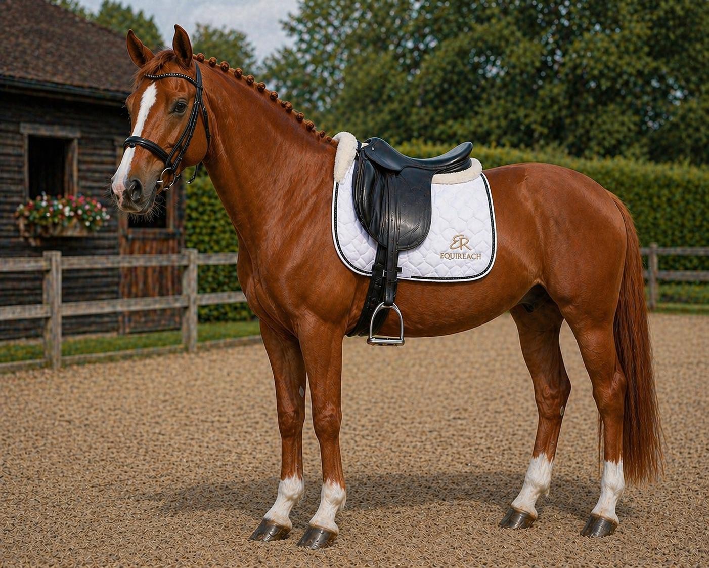 Luxe Saddle Pad - White